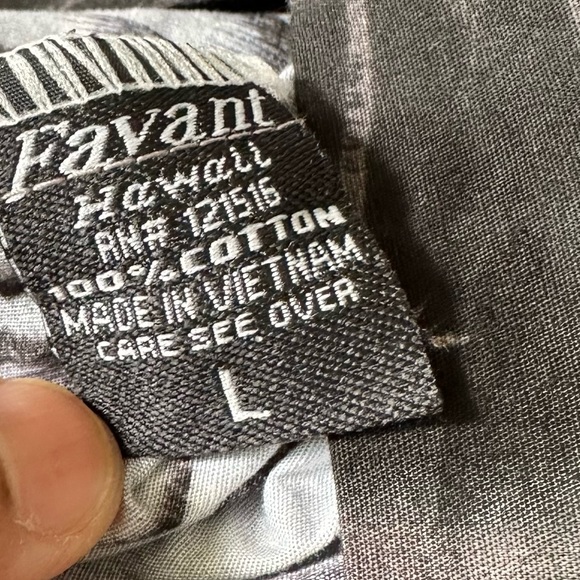 Favant Designed In Hawaii Men’s Palm Tree Casual Comfy Cotton Button Down Shirt - Picture 8 of 11